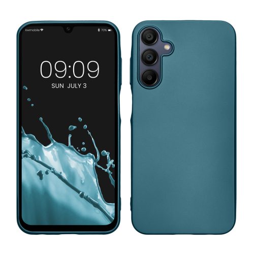 Kwmobile tok Samsung Galaxy A15 5G-hez, kék, szilikon, KWM000021MJ010C