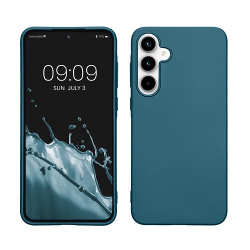 Kwmobile tok Samsung Galaxy A35-höz, kék, szilikon, KWM000021PC010C