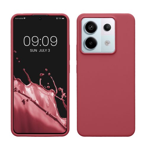 Kwmobile tok Xiaomi Redmi Note 13 Pro 5G-hez, sötétrózsaszín, szilikon, KWM000020LF015C