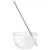 Suport betisoare parfumate Navaris, bol sticla borosilicata, 10x5, 8 cm, transparent, sticla