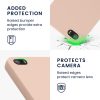 Kwmobile tok Apple iPhone 5/iPhone 5s/iPhone SE készülékhez, krémszínű, szilikon, KWM000007UT020C