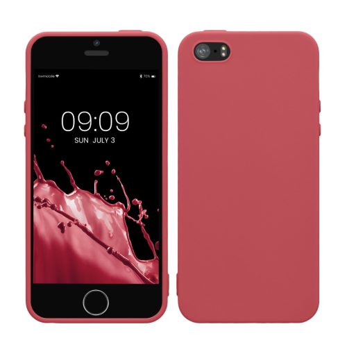 Kwmobile tok Apple iPhone 5/iPhone 5s/iPhone SE készülékhez, sötétrózsaszín, szilikon, KWM000007UT021C