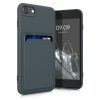 Kwmobile tok Apple iPhone SE (2022)/iPhone SE (2020)/iPhone 8 készülékhez, sötétzöld, szilikon, KWM0000134I019C