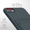 Kwmobile tok Apple iPhone SE (2022)/iPhone SE (2020)/iPhone 8 készülékhez, sötétzöld, szilikon, KWM0000134I019C