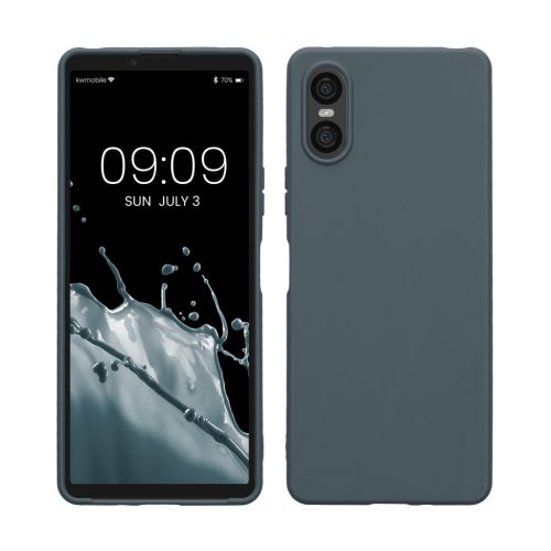 Kwmobile tok Sony Xperia 10 VI-hoz, sötétzöld, szilikon, KWM000021TP002C