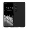 Kwmobile tok Sony Xperia 1 VI-hoz, fekete, szilikon, KWM000021TR001C