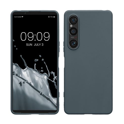 Kwmobile tok Sony Xperia 1 VI-hoz, sötétzöld, szilikon, KWM000021TR002C
