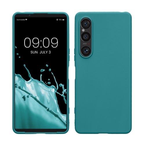 Kwmobile tok Sony Xperia 1 VI-hoz, kék, szilikon, KWM000021TR003C