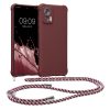 Kwmobile tok nyakpánttal Motorola Edge 30 Neo-hoz, lila, szilikon, KWM0000199S003C