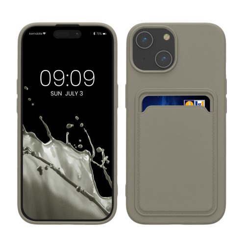 Kwmobile tok Apple iPhone 15-höz, szürke, szilikon, KWM000020EM011C