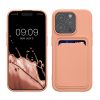 Kwmobile tok Apple iPhone 15 Pro készülékhez, világos rózsaszín, szilikon, KWM000020EO008C