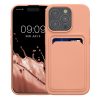 Kwmobile tok Apple iPhone 15 Pro készülékhez, világos rózsaszín, szilikon, KWM000020EO008C