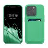 Kwmobile tok Apple iPhone 15 Pro készülékhez, zöld, szilikon, KWM000020EO010C