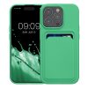 Kwmobile tok Apple iPhone 15 Pro készülékhez, zöld, szilikon, KWM000020EO010C