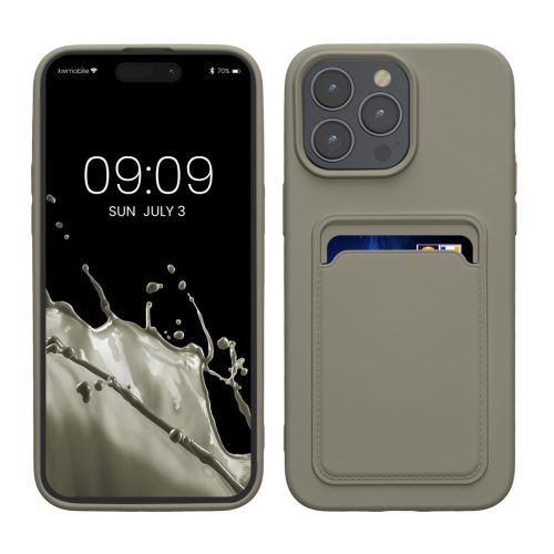 Kwmobile tok Apple iPhone 15 Pro Max-hoz, szürke, szilikon, KWM000020EP011C