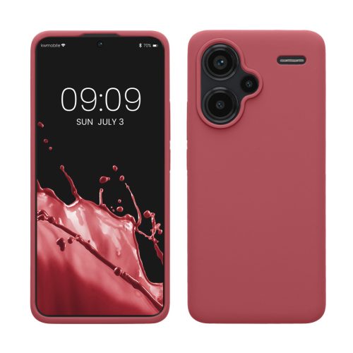 Kwmobile tok Xiaomi Redmi Note 13 Pro Plus 5G-hez, sötétrózsaszín, szilikon, KWM000020KH015C