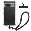 Kwmobile tok levehető nyakpánttal Google Pixel 7-hez, átlátszó/fekete, szilikon, KWM000020PC001C