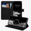 Kwmobile tok Samsung Galaxy A55 5G-hez, fekete, öko-bőr/szilikon, KWM000021TS001C