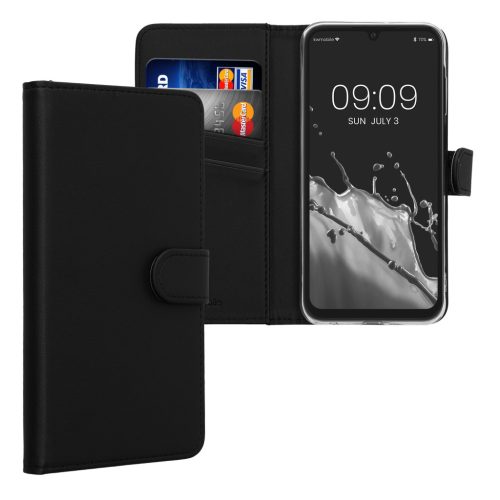 Kwmobile tok Samsung Galaxy A25-höz, fekete, öko bőr/szilikon, KWM000021TU001C