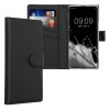 Kwmobile tok Samsung Galaxy S10 készülékhez, fekete, öko bőr/szilikon, KWM000021TZ001C