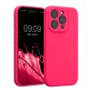 Kwmobile tok Apple iPhone 15 Pro készülékhez, rózsaszín, szilikon, KWM000022OM006C