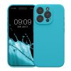Kwmobile tok Apple iPhone 15 Pro készülékhez, világoskék, szilikon, KWM000022OM009C