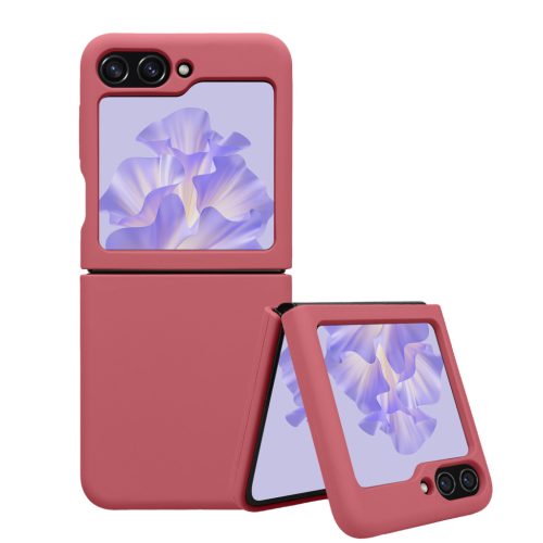 Kwmobile tok Samsung Galaxy Z Flip5-höz, sötétrózsaszín, szilikon, KWM000021UD003C
