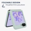 Kwmobile tok Samsung Galaxy Z Flip5-höz, világoszöld, szilikon, KWM000021UD005C