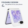 Kwmobile tok Samsung Galaxy Z Flip5-höz, fehér, szilikon, KWM000021UD006C