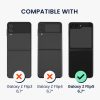 Kwmobile tok Samsung Galaxy Z Flip5-höz, fehér, szilikon, KWM000021UD006C