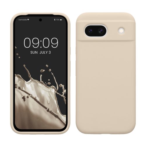 Kwmobile Google Pixel 8a tok, krémszínű, szilikon, KWM000020KQ024C