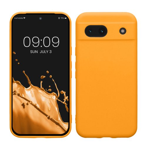 Kwmobile Google Pixel 8a tok, narancssárga, szilikon, KWM000020KU022C