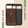 Kwmobile Google Pixel 8a tok, barna, fa/szilikon, KWM000020KV003C