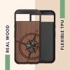 Kwmobile Google Pixel 8a tok, barna, fa/szilikon, KWM000020KV004C