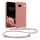 Kwmobile Google Pixel 8a telefontok nyakpánttal, rózsaszín, szilikon, KWM000020KW007C