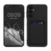 Kwmobile tok Samsung Galaxy A25-höz, fekete, szilikon, KWM000021TJ001C