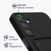 Kwmobile tok Samsung Galaxy A25-höz, fekete, szilikon, KWM000021TJ001C