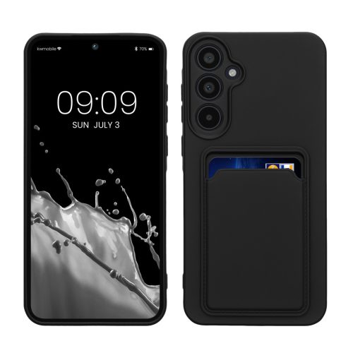 Kwmobile tok Samsung Galaxy A35-höz, fekete, szilikon, KWM000021TK001C