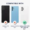 Kwmobile tok levehető nyakpánttal Samsung Galaxy A52/Galaxy A52 5G/Galaxy A52s 5G készülékhez, átlátszó/fekete, szilikon, KWM000021UF001C