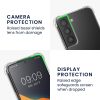 Kwmobile tok levehető nyakpánttal Samsung Galaxy S22-höz, átlátszó/fekete, szilikon, KWM000021UH001C