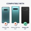 Kwmobile tok levehető nyakpánttal Samsung Galaxy S10 készülékhez, átlátszó/fekete, szilikon, KWM000021UJ001C