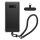Kwmobile tok levehető nyakpánttal Samsung Galaxy S10e-hez, átlátszó/fekete, szilikon, KWM000021UK001C