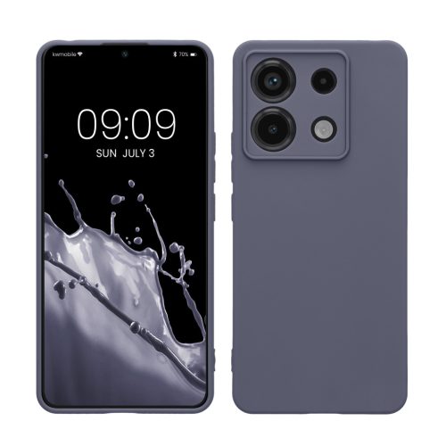 Kwmobile tok Xiaomi Redmi Note 13 Pro 5G-hez, szürke, szilikon, KWM000020LD032C