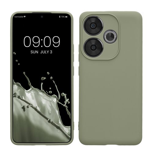 Kwmobile Poco F6 tok, világoszöld, szilikon, KWM000020OW002C