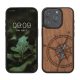 Kwmobile tok Apple iPhone 15 Pro készülékhez, barna, fa/szilikon, KWM000020EI002C