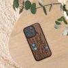 Kwmobile tok Apple iPhone 15 Pro készülékhez, barna, fa/szilikon, KWM000020EI003C