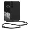 Kwmobile tok nyakpánttal Samsung Galaxy A35-höz, fekete, szilikon, KWM000021TN001C