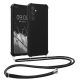 Kwmobile tok nyakpánttal Samsung Galaxy A25-höz, fekete, szilikon, KWM000021UO001C
