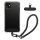 Kwmobile tok levehető nyakpánttal Apple iPhone 11-hez, átlátszó/fekete, szilikon, KWM000022TK001C