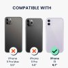 Kwmobile tok levehető nyakpánttal Apple iPhone 11-hez, átlátszó/fekete, szilikon, KWM000022TK001C